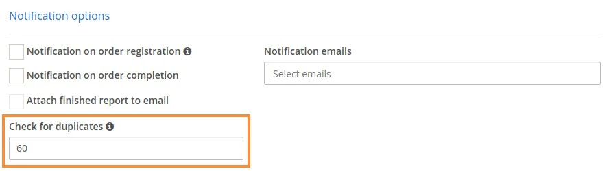 Check for duplicates